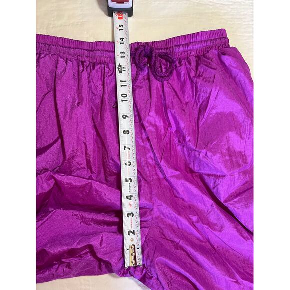 Vtg Bridge Gate Adult Medium Nylon Track Pant Parachute Baggy Lined Retro Disco - Picture 6 of 8